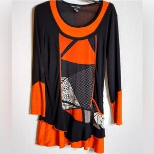 Michael Tyler Long Sleeve Tunic Dress